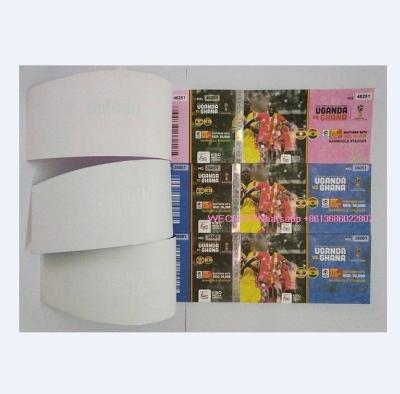 China paper & Cardboard Security Watermark Paper UV Fibers Printing Hologram Booklet Voucher Ticket for sale