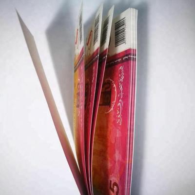 China Security Voucher Ticket Anti-Counterfeit Hologram Strip Ticket in Booklet Printing for sale