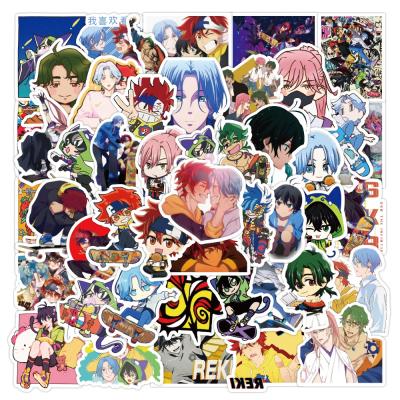 China OEM 50Pcs Decorative Anime Cartoon Graffiti Sticker Collection For Kids Boy Notebook Luggage Laptop Vinyl Anime Stickers for sale