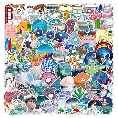 China Wholesale Waterproof+Eco-friendly e-100pcs Custom Graffiti Stickers Printing High Quality Packs For Skateboard Guitar Car Bikes Laptop for sale