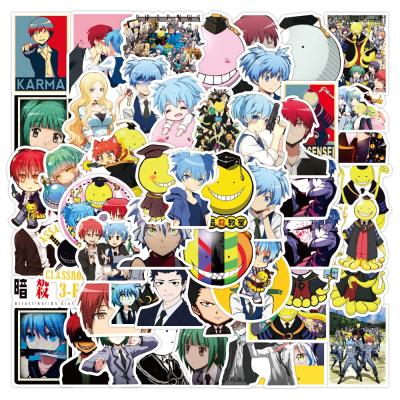 China Waterproof+Eco-friendly 50pcs Cute Anime Stickers Packs For Kids Laptop Phone Water Bottle Headphone Waterproof PVC Decorative Random Stickers for sale