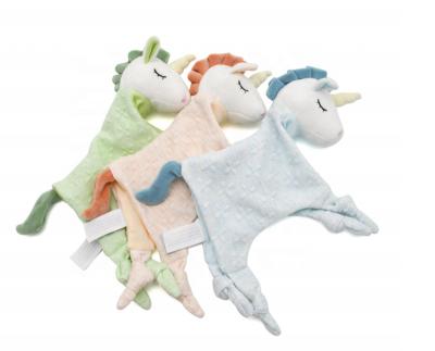 China 100%organic cotton soft toy baby quilt animal comforter /unicorn /animal design toys for sale