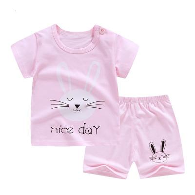 China Anti-pilling new style cheap high quality children's short T-shirt suit set quality assurance summer children's cotton T-shirt clothing hot sale for sale