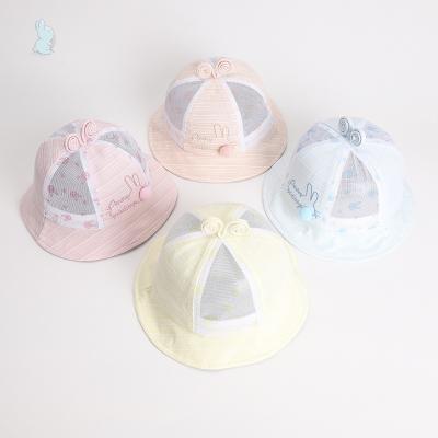 China Imitate Animal Knitted Cotton Bucket Hat Kids Boy Girls Cheap Custom Baby Animal Embroidered Summer Logo Rabbit Unisex Spring Style for sale