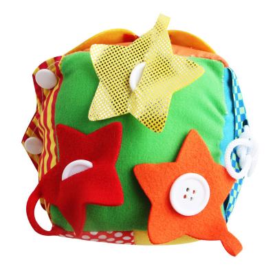 China Cartoon Toy Kids Intelligence Development Tweakcube Baby Cloth Art Toys Cut Out Kids Learn To Dress Early Education for sale