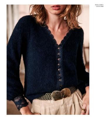 China 2023 OEM High Quality Ladies Turtle Wool Single Neck Chunky Sweater Women Breathable Weaters Spring Jacquard Weave Sweater Tops for sale