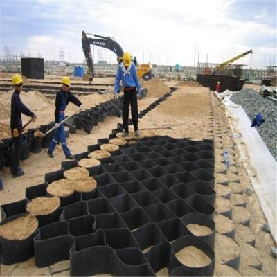 China Road Slope Protection Geocell Paving Plastic Gravel Stabilizer with 50mm-250mm Height for sale