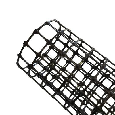 China 400g Nonwoven Biaxial Plastic Geogrid Composite for Soil Stabilization Black Geogrids for sale