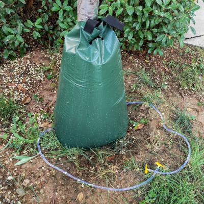 China CE/ISO Certified 75L Capacity PVC PE Tree Watering Bag with Two Tubes Direct Supply for sale