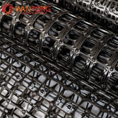 China Onderlaagstabilisatie met PP Biaksiale Geogrid in Mesh Grootte 35mm*35mm en 60mm*60mm Te koop