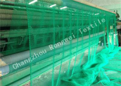 China Sea Green HDPE Plastic Fishing Nets , Durable Knotted PE Rope Netting 40gsm - 150gsm for sale