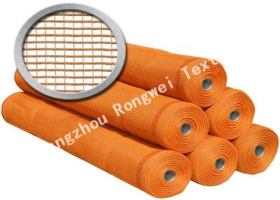 China Square Mesh Knitted Polyethylene Guardrail / Safety Guard Netting , Orange Pool Safety Nets for sale