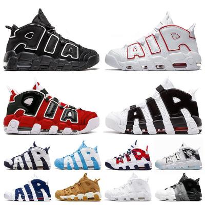 China Cushioning 2022 Hot Trendy Brand More Uptempo Mens Women Basketball Shoes Varsity Red Black Bulls Hoops Pack Sneakers Outdoor Sports Shoes for sale