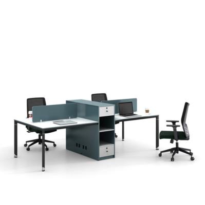 China The Modern Simple Modern Screen Desk Card Staff Office Workstation And Chair Combination Office Furniture for sale