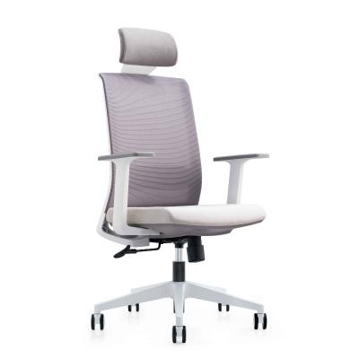 China Modern Ergonomic Personal Computer Desk High Back And Waist Office Chair With Pillow for sale