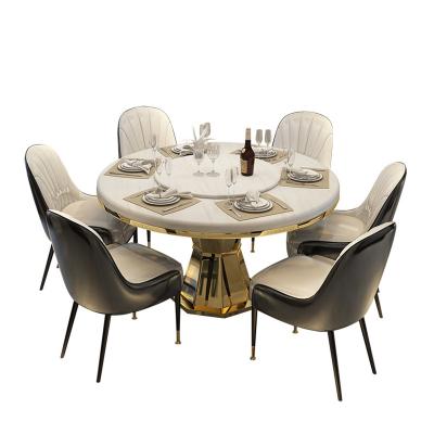 China Hot Sale Modern Marble Furniture Home Dining Table Sets for sale