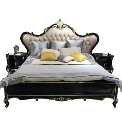 China Traditional hot sale light up-box master bed storage bed luxury wedding bed for sale