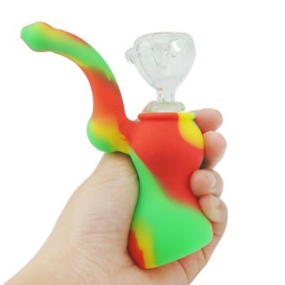 China Factory Supply Contemporary Colorful Silicone Smoking Pipe Smoking Tool Water Pipe Smoking Accessories for sale