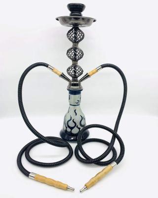 China Metal Arabic Hookah New Style Hookah Beads String Style Shisha Glass Narguile Whole Set Sheesha For Water Smoking Pipe for sale