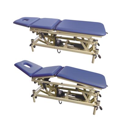 China Rehabilitation Center 3 Sections Physiotherapy Table 	Hospital Treatment Table for sale