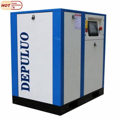 China 18.5kw 25hp intelligent variable frequency oil lubricated screw air compressor with inverter for sale