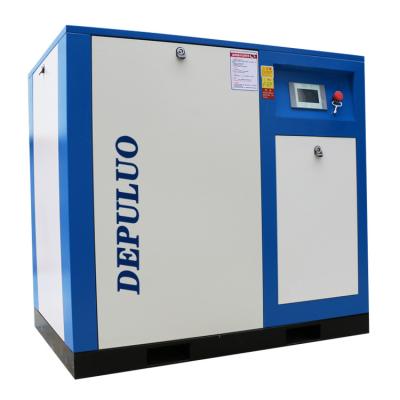 China Shandong Depuluo 75KW 100HP Lubricated Electric Stationary Screw Air Compressor for sale