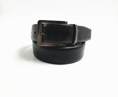 China Soft Mens Double Wearing Reversible Genuine Leather Belt Two Sides Changing Of Leather Belt for sale