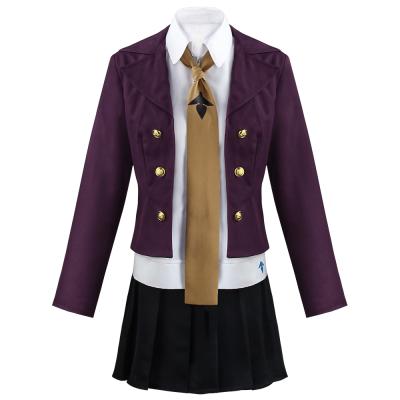 China New Danganronpa V3 Cosplay Costumes Peko Pekoyama Uniform Jacket Skirt Link Bangs Costume For Women for sale