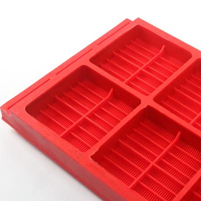 China Mineral Cast 305*610mm Size Polyurethane Dewatering Screen Mesh for sale