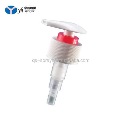 China Non reverse YUHANG hotest sale 28/410 left right lock lotion pump for bottle for sale