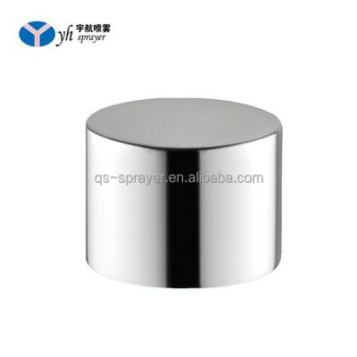 China Non spill essential 24/410 gold color metal cap aluminum water bottle cap with silver screw cap for sale for sale