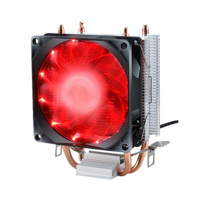 China 12V Best PC Cooling Radiator 12V CPU Cooler Silent Cooling Fan LGA 1150 1151 Gaming Motherboard 90mm LED Light Best 1155 Motherboards for sale