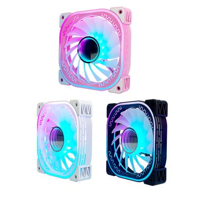 China Quite Design Good Quality 120mm 12v 3pin+4pin /6pin RGB Fan Computer Cooler Case Fans For PC for sale