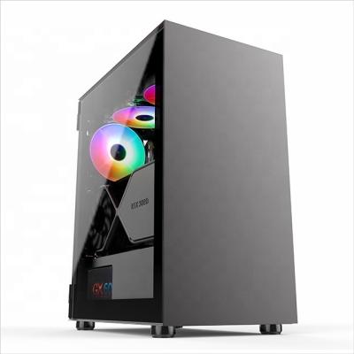 China With Hot Sale PC Gaming Fan Case ATX Mid Tower PC Cabinet Wholesale OEM Desktop Case for sale