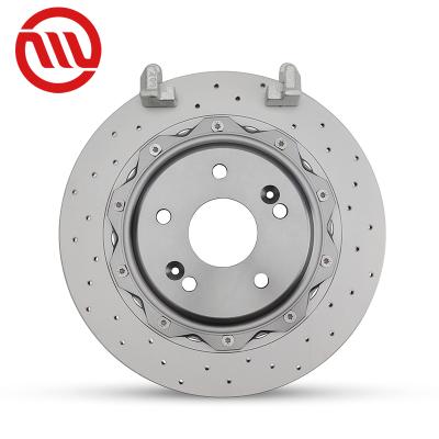 China Original brake rear wheel step up brake disc full size ceramic brake disc 325*10mm car parts brake line disc brake rotor for civic tenth generation for sale