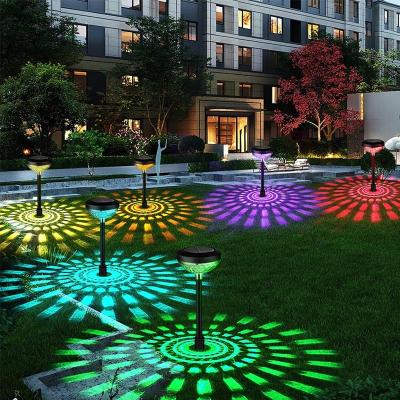 China Garden Garden Lights Solar LED Light Outdoor Waterproof RGB Color Changing Solar Pathway Lawn Lamp for Garden Decor Christmas Lights for sale