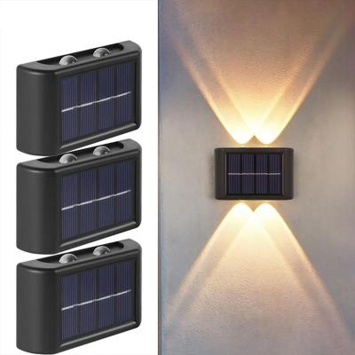 China Garden 1~8pcs Smart Solar LED Light Outdoor Waterproof Garden Light Solar Powered Wall Lamps Sconces Fence Decor LED Garden Solar Lamp for sale