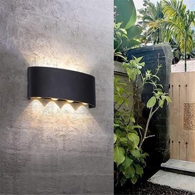 China Modern IP65 Mounting Bracket Light Aluminum Outdoor Waterproof Garden Fence Indoor Fashion LED Wall Lamp Sconces For Living Room for sale