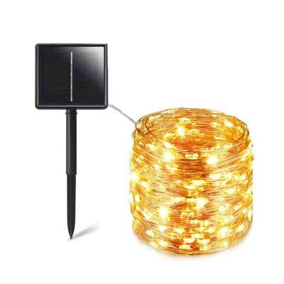 China Garden Solar String Fairy Lights 12m 100LED / 32M 300 LED Waterproof Outdoor Garland Solar Power Lamp Christmas For Garden Decoration for sale