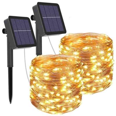 China Garden LED Solar Light Outdoor Waterproof Fairy Garland String Lights Christmas Party Garden Solar Lamp Decoration 7/12/22/32 M for sale