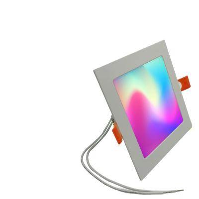 China Factory Price 4inch/6inch Modern Square Tuya RGB WIFI Smart Downlight for sale