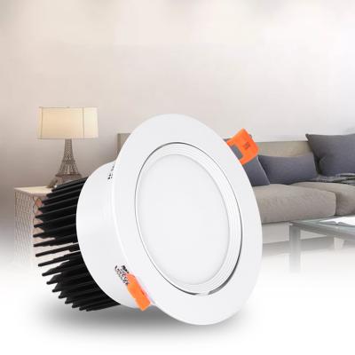 China Modern low best price led downlight 15W 20W 25W tri color recessed led downlight housing parts for sale