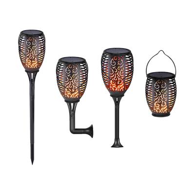 China Solar Outdoor Waterproof Led Yard Garden Light Flickering Flame Torches Lamp for Yard Garden Balcony for sale