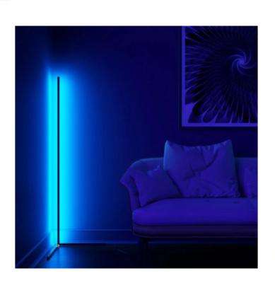 China Modern Indoor Colorful Multicolor RGB Led Lights Home Bedroom Decoration Corner Led Floor Lamp for sale