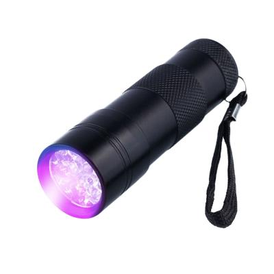 China Detector for Ultra Violet Flashlight Anti-Slip UV Flashlight Blacklight Light Inspection Pets Urine and Silicon Spots Ultra Violet Flashlight Blacklight Light Inspection Torch Light 12LED Electric Flashlight for sale