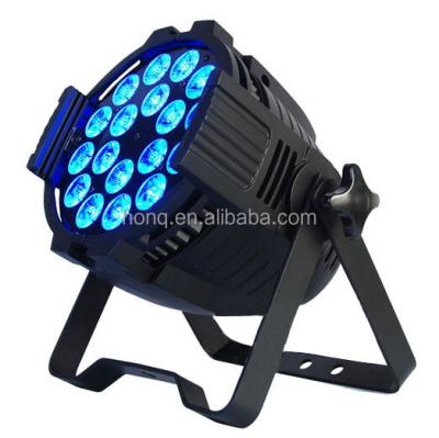 China Aluminum Professional DMX 18x18W RGBWA UV 6in1 Par Led Zoom Light For Stage for sale