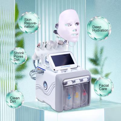 China For Commercial Beauty Second Generation Microdermabrasion 7 In 1 Oxygen Jet Peel Dermabrasion Facial Hydra H2O2 Machine for sale