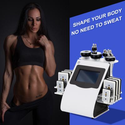 China ZOIMA Eco-friendly 6 in 1 Body Slimming Beauty Cellulite Machine 40K Lipolaser Cavitation Vacuum Wholesale Frequency 5Mw Machine Radio Freque for sale