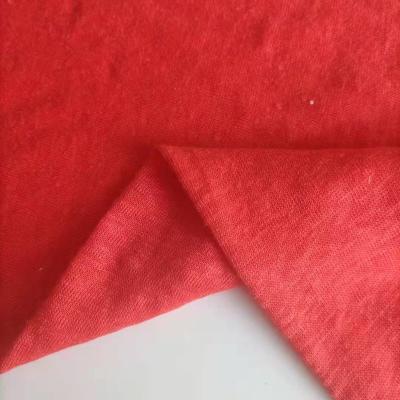 China New Viable Grow Wholesale Plain Plain Fabric 100%Linen Jersey Fabric for sale