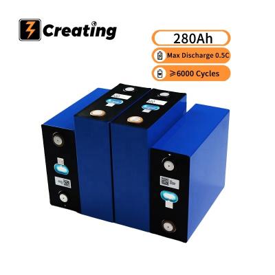 China Toys 3.2V CATL Lifepo 280Ah Rate 6000 One Cycle Lifepo4 Solar Battery for sale